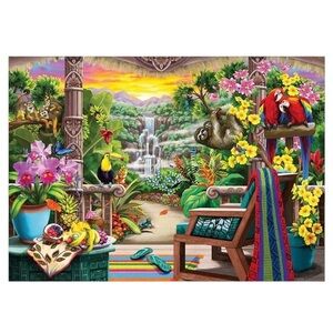 Wonder Forge Tropical Retreat Paradis 1000 Piece Jigsaw Puzzle Complete